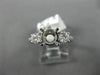 .42CT DIAMOND 14KT WHITE GOLD 3D FILIGREE HEART SEMI MOUNT ENGAGEMENT RING #1024
