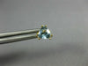 ESTATE .90CT AAA AQUAMARINE 14KT YELLOW GOLD 3D TRILLION STUD EARRINGS #25206