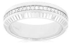 .28CT DIAMOND 14KT WHITE GOLD 3D CHANNEL SHARED PRONG WEDDING ANNIVERSARY RING