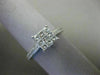 LARGE .75CT DIAMOND 14KT WHITE GOLD SQUARE INVISIBLE DOUBLE ROW ENGAGEMENT RING
