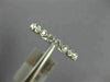 ESTATE .52CT DIAMOND 18K WHITE GOLD 3D ROUND 3mm BEZEL ETERNITY ANNIVERSARY RING