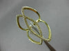 ESTATE LARGE .50CT ROUND DIAMOND 14K YELLOW GOLD 3D OPEN INFINITY PEACE FUN RING