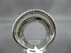 EXTRA LARGE 4.96CT DIAMOND 18KT WHITE GOLD MULTI BAND ANNIVERSARY COCKTAIL RING