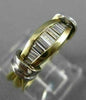 ESTATE .60CT DIAMOND 14KT WHITE & YELLOW GOLD 3D WEDDING ANNIVERSARY RING #1001