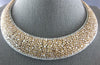 ESTATE MASSIVE 51.21CT WHITE & PINK DIAMOND 18KT 2 TONE GOLD 3D TENNIS NECKLACE
