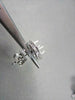 ANTIQUE .54CT 3D ROUND DIAMOND FILIGREE 14KT WHITE GOLD EARRINGS JACKET SETTINGS