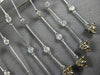 EXTRA LARGE 4.51CT WHITE & CHOCOLATE FANCY DIAMOND 18KT WHITE GOLD FLOWER BROOCH