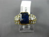 1.81CT DIAMOND & AAA SAPPHIRE 18KT YELLOW GOLD 3D ETOILE ENGAGEMENT RING #2021