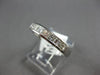 ESTATE .68CT DIAMOND 14KT WHITE GOLD PRINCESS CHANNEL WEDDING ANNIVERSARY RING