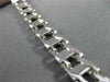 ESTATE LONG WIDE 14K WHITE GOLD HANDCRAFTED DOUBLE DESIGN ITALIAN BRACELET 22775