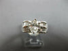 ESTATE LARGE 1.86CT DIAMOND PLATINUM 3D OVAL & BAGUETTE CLASSIC ENGAGEMENT RING