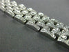 ESTATE WIDE 5.50CT DIAMOND 14KT WHITE GOLD 3D CLASSIC LINK TENNIS BRACELET #1483