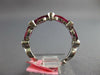1.22CT DIAMOND & AAA RUBY 18K WHITE GOLD MARQUISE & ROUND SEMI ETERNITY FUN RING