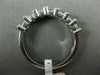 ESTATE .64CT DIAMOND 14KT WHITE GOLD ETOILE SEMI ETERNITY ANNIVERSARY RING #1224