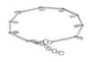 ESTATE .42CT DIAMOND 14KT WHITE GOLD 3D MULTI STAR BY THE YARD FUN BRACELET