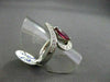 ESTATE LARGE 1.61CT DIAMOND & AAA RUBY PLATINUM MARQUISE & ROUND RING AMAZING!!