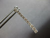 ESTATE LARGE 2.10CT DIAMOND 14KT WHITE GOLD ROUND JOURNEY FLEXIBLE BAR HANGING EARRINGS