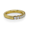.96CT DIAMOND 18K YELLOW GOLD 3D 11 STONE SEMI ETERNITY WEDDING ANNIVERSARY RING