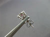ESTATE .90CT DIAMOND & AAA RUBY 18KT WHITE GOLD 3D ROUND FLOWER STUD EARRINGS