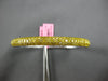 WIDE 3.25CT INTENSE FANCY YELLOW DIAMOND 18KT 2 TONE GOLD CUFF BANGLE BRACELET