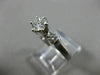 ESTATE .84CT DIAMOND 14KT WHITE GOLD PAST PRESENT FUTURE ENGAGEMENT RING #20723