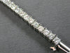 WIDE 6.57CT DIAMOND 14KT WHITE GOLD 3D PRINCESS PRONG INVISIBLE TENNIS BRACELET