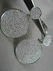 ANTIQUE LARGE 7.15CT HANGING CIRCULAR 18KT DIAMOND EARRINGS ONE OF A KIND!!!!!!!