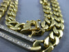 ESTATE LONG 1.30CT DIAMOND 18KT TWO TONE GOLD 3D SOLID CUBAN LINK MEN'S NECKLACE