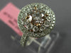 ESTATE WIDE 1.58CT WHITE & PINK DIAMOND 18K WHITE & ROSE GOLD 3D ENGAGEMENT RING
