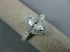 ESTATE 1.32CT DIAMOND 14K WHITE GOLD MARQUISE & ROUND HALO ENGAGEMENT RING #1542