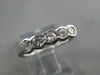 ANTIQUE .70CT DIAMOND 14K WHITE GOLD BEZEL WEDDING ANNIVERSARY RING 4M FG 9684