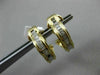 ESTATE .30CT DIAMOND BAGUETTE 14KT YELLOW GOLD 3D WAVE CLIP ON EARRINGS