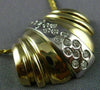 ESTATE LARGE .60CT DIAMOND 14KT WHITE & YELLOW GOLD CLASSIC SLIDE PENDANT #2708