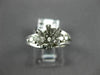 ESTATE .35CT DIAMOND 18KT WHITE GOLD 3D WAVE SEMI MOUNT ENGAGEMENT RING #11623