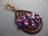LARGE 5.10CT DIAMOND & AAA PINK SAPPHIRE RUBY & AMETHYST 18KT ROSE GOLD PENDANT