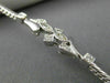 ANTIQUE .42CT MULTI CUT DIAMOND 18KT WHITE GOLD 3D FILIGREE LOVE BRACELET #19915