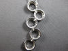 LARGE .5CT DIAMOND 14KT WHITE GOLD ROUND MULTI CIRCULAR OLYMPIC FLOATING PENDANT