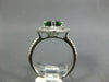 LARGE 2.15CT DIAMOND & AAA RUSSALITE 14KT WHITE GOLD PEAR SHAPE ENGAGEMENT RING