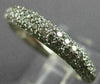 ESTATE .40CT ROUND DIAMOND 18KT WHITE GOLD PAVE ETERNITY ANNIVERSARY RING #13366