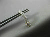 ESTATE .50CT DIAMOND 14KT YELLOW GOLD GRADUATING JOURNEY CURVE HANGING EARRINGS