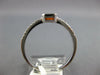 .70CT DIAMOND & AAA CITRINE 18KT WHITE GOLD 3D EMERALD CUT BEZEL FRIENDSHIP RING