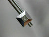 ESTATE .56CT DIAMOND 14KT WHITE GOLD SOLITAIRE PYRAMID STUD EARRINGS #17440