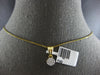 ESTATE .25CT DIAMOND 14KT YELLOW GOLD 3D CLASSIC CLUSTER LOVE FLOATING PENDANT