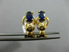 ESTATE 1.46CT DIAMOND & SAPPHIRE 14KT WHITE GOLD ETOILE CLIP ON HANGING EARRINGS
