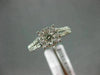 ESTATE .75CT ROUND DIAMOND 14K WHITE GOLD CLASSIC SOLITAIRE HALO ENGAGEMENT RING