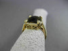 ESTATE MASSIVE 6.92CT DIAMOND & SMOKY TOPAZ 14KT YELLOW GOLD HALO FILIGREE RING