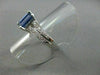 ESTATE 2.09CT DIAMOND & AAA SAPPHIRE 14KT WHITE GOLD ENGAGEMENT RING #19570