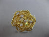 ESTATE LARGE .23CT DIAMOND 18KT YELLOW GOLD 3D CLASSIC ETOILE FLOWER ROSE RING
