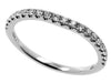 .24CT DIAMOND 14KT WHITE GOLD 3D SEMI ETERNITY 4 PRONG WEDDING ANNIVERSARY RING