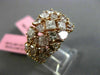 ESTATE LARGE 4.29CT PINK DIAMOND 18KT ROSE GOLD 3D MULTI SHAPE ANNIVERSARY RING